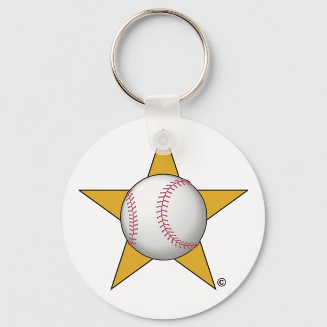 Baseball Star Keychain (Front)