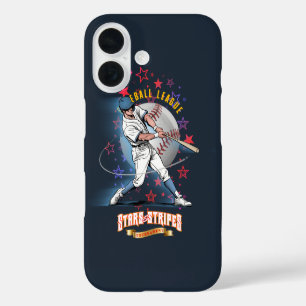 Baseball Stars & Stripes (Dark mode) iPhone 16 Case