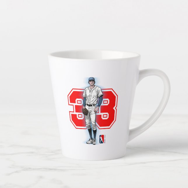 Baseball Stars & Stripes | Latte Mug (Droite)