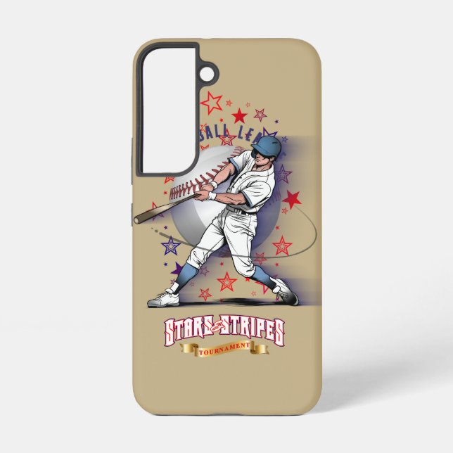 Baseball Stars & Stripes | Samsung Galaxy S22 Case (Back)