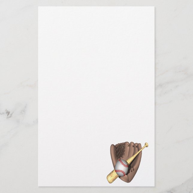 Baseball Stationery (Front)