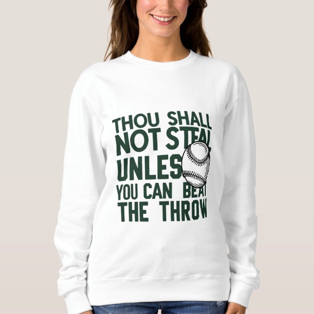 Baseball Stealing Humour Shirt (Front)
