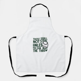 Baseball Stealing Humour Shirt Apron