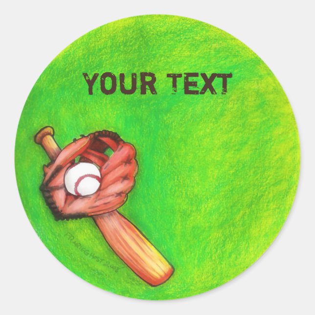 Baseball Sticker (Front)