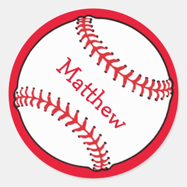 Baseball Sticker (Front)