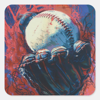 Baseball sticker