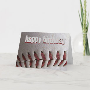 Baseball Stitches Card