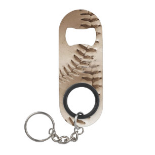 Baseball Stitches Keychain Bottle Opener