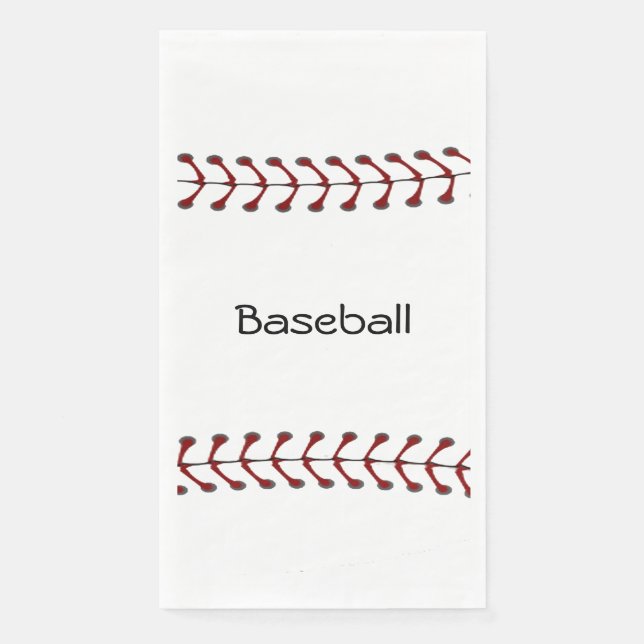 Baseball Stitching Design Guest Towel Napkin (Front)