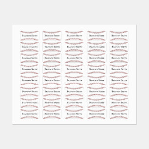 Baseball Stitching Design Name Labels