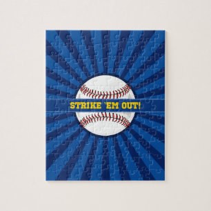 Baseball Strike "Em Out Jigsaw Puzzle
