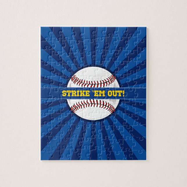 Baseball Strike "Em Out Jigsaw Puzzle (Vertical)
