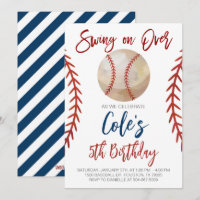Baseball Swing on Over Birthday