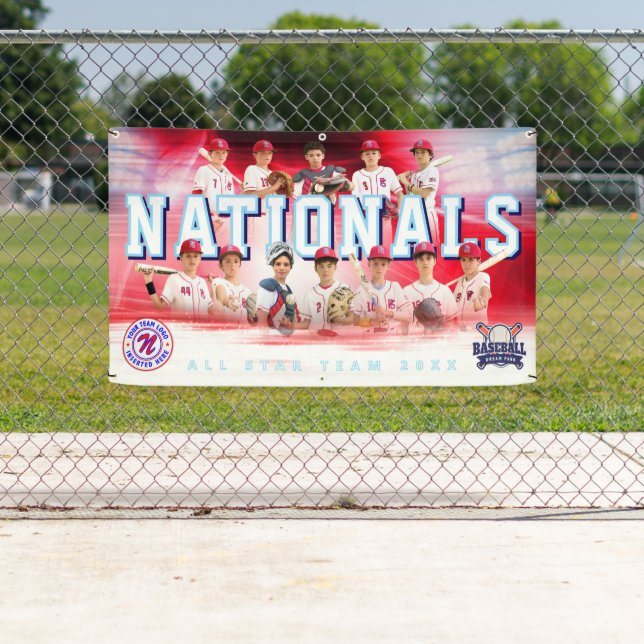 Baseball Team Banner - Personalized and Editable (Insitu)