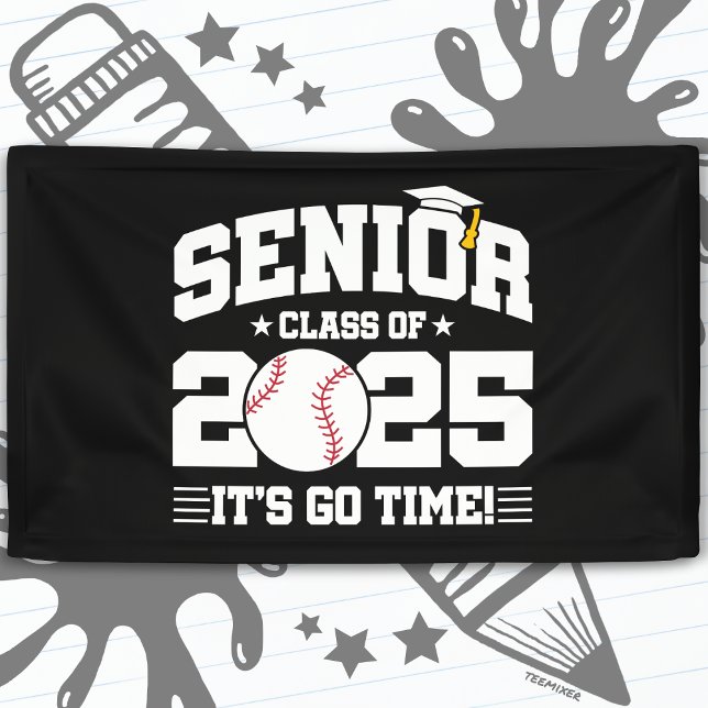 Baseball Team Class of 2025 Graduation Senior 2025 Banner (Creator Uploaded)
