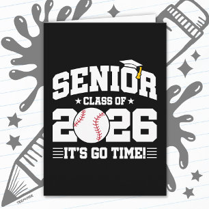 Baseball Team Class of 2026 Graduation Senior 2026 Card