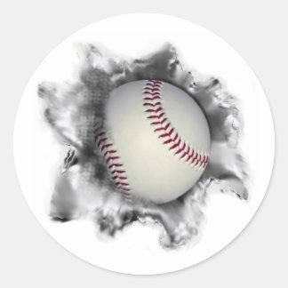 Baseball Team Classic Round Sticker