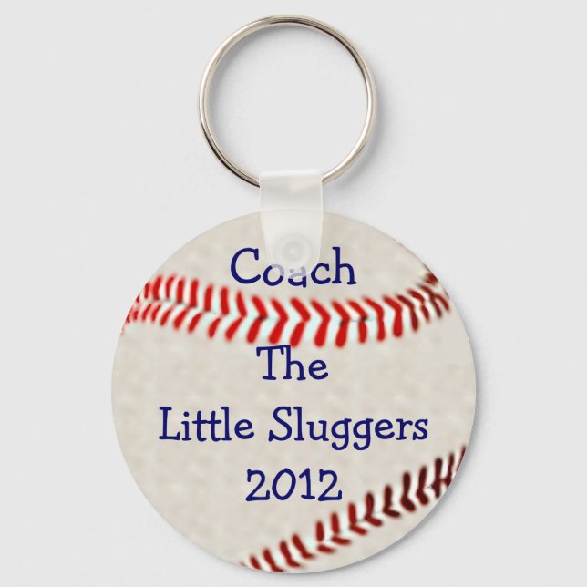 Baseball Team Coach Personalize It Keychain (Front)