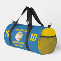 Baseball Team Coach Player Blue Yellow Personalize