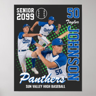 Baseball Team Custom Photo Senior Night Poster