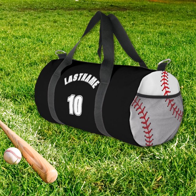 Baseball  - Team Name Custom Sports Duffle Bag (Baseball  Kids School Sports Custom Team Bags)