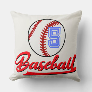 Baseball team player  throw pillow