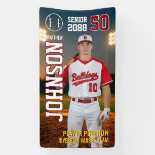Baseball Team Senior Night Custom Player Photo Banner