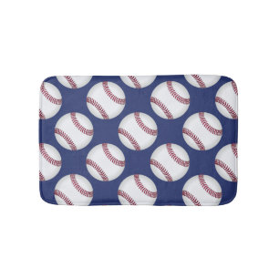 Baseball Team Sports Bath Mat Accessory