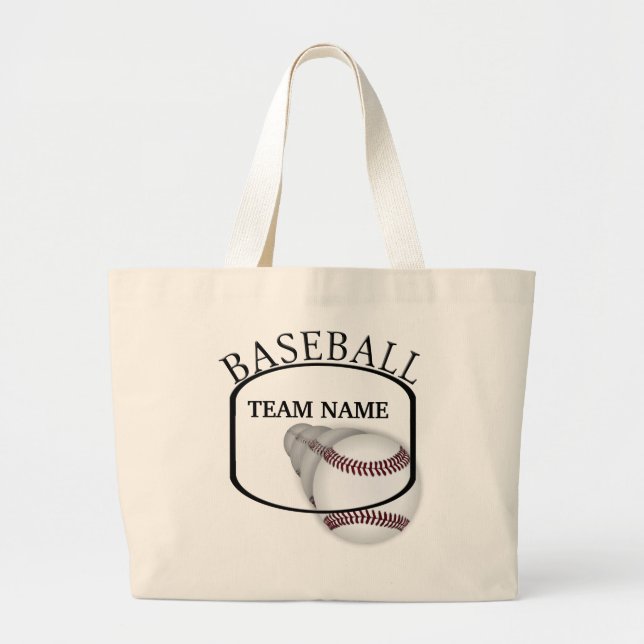 Baseball Team Tote Bag (Front)