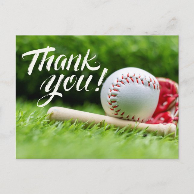 Baseball Thank you Card (Front)