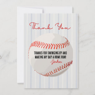 Baseball Thank You Card
