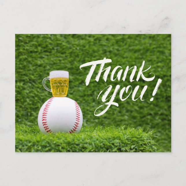 Baseball Thank you Card (Front)