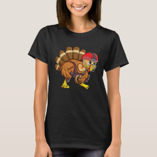 Baseball Thanksgiving Turkey Catcher Softball Play T-Shirt