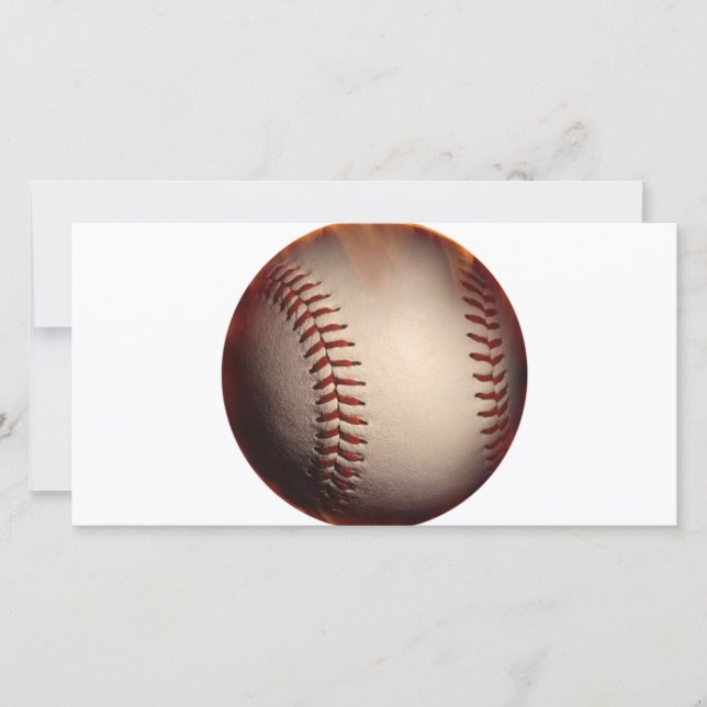 Baseball That Appears On Fire (Front)