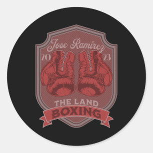 Baseball The Land Boxing Club Cle Boxing Classic Round Sticker