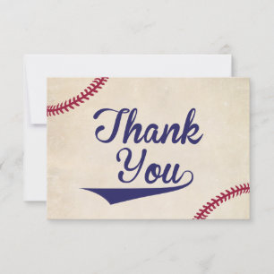 Baseball Thème Baby shower Merci Cartes Appartemen