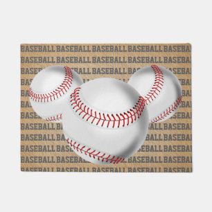 BASEBALL THEME DOORMAT