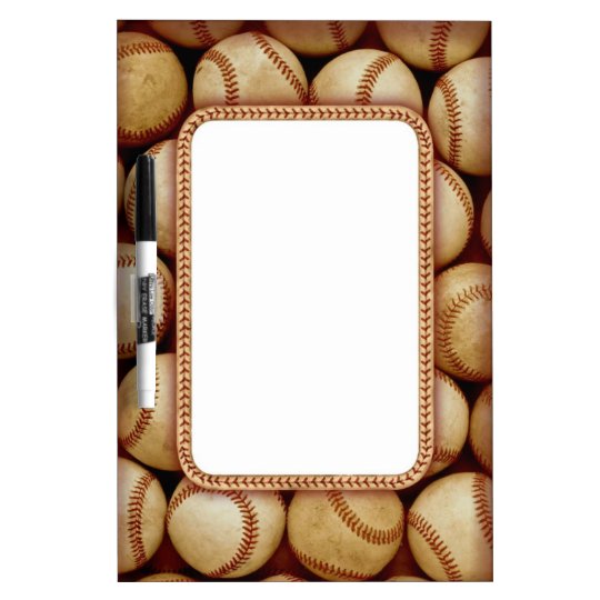 Baseball theme dry erase board