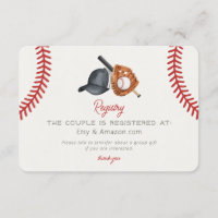 Baseball Theme Home Run Bridal Shower Registry