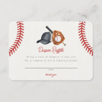Baseball Theme Home Run Rookie Diaper Raffle