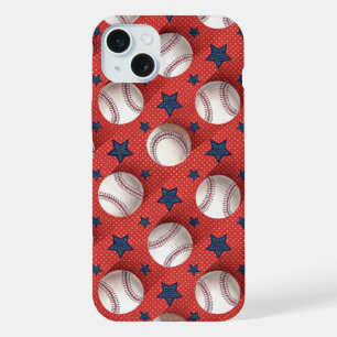Baseball Theme iPhone 15 Plus Case