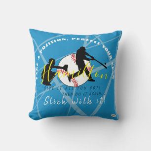 Baseball Theme Personalized Pillow HAMbyWG
