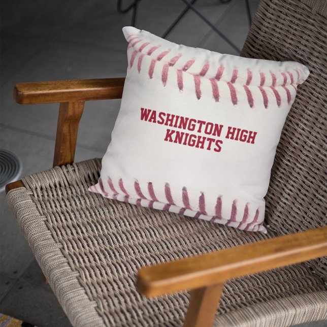 Baseball Theme Personalized Throw Pillow (Creator Uploaded)