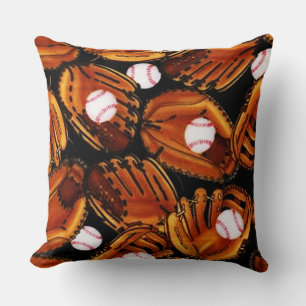 Baseball Theme Throw Pillow
