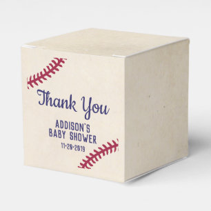 Baseball Themed Baby Shower Favour Box