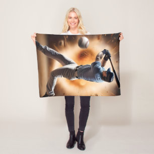 Baseball Thunder Pitch, Fleece Blanket