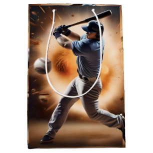 Baseball Thunder Pitch, Medium Gift Bag