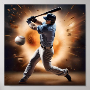 Baseball Thunder Pitch,  Poster