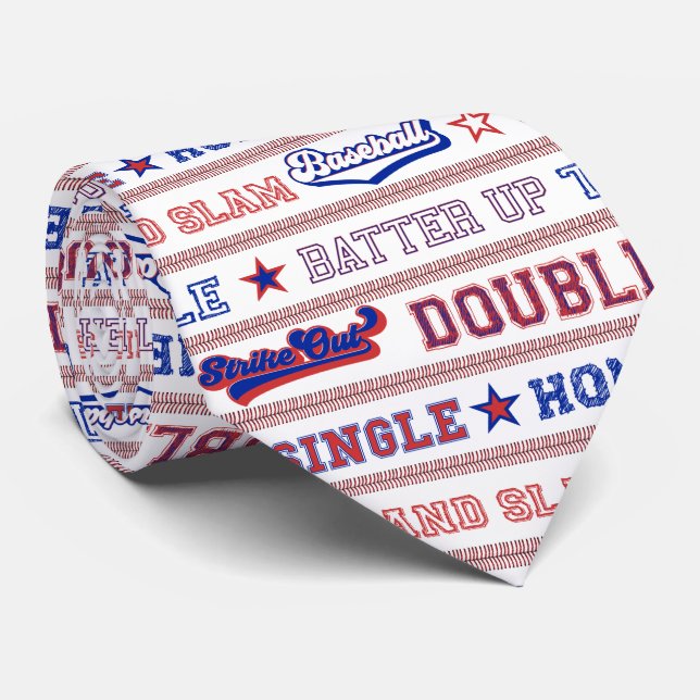 Baseball Tie (Rolled)
