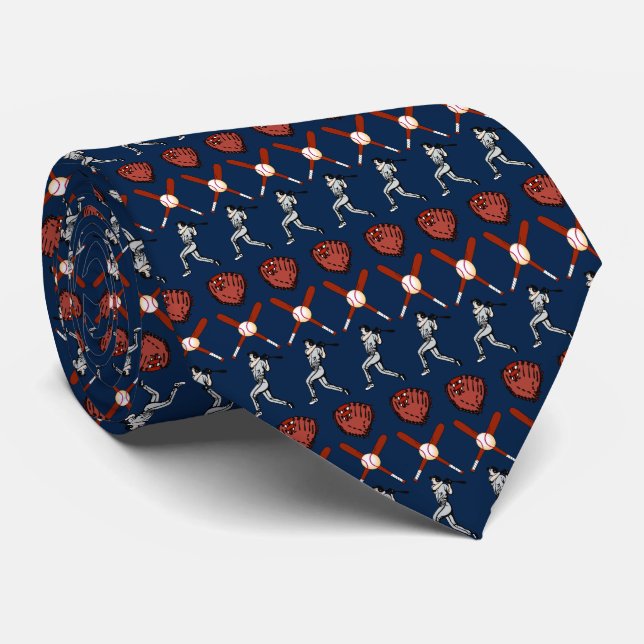 Baseball Tie (Rolled)